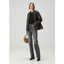Khaite Danielle Stovepipe Gri Jean Pantolon