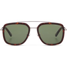 Cerruti 1881 Cr 80027 C2 Geometrik Havana Metal Erkek Güneş Gözlüğü