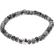 Tateossian Nepal Nugget Siyah Obsidyen Erkek Bileklik