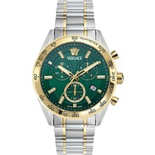 Versace VRSCVE0CA0324 Altın Metalik Gri Kol Saati