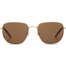 Cerruti 1881 1881 Cr 80033 C2 Geometrik Altın Rengi Metal Erkek Güneş Gözlüğü