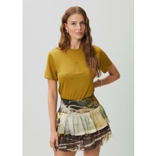 club yeşil hotfix kaz logolu viskon t-shirt
