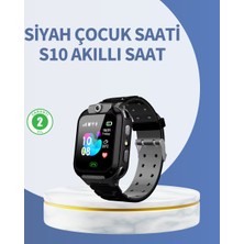 Hsc Bilişim S10 Siyah Akıllı Çocuk Saati Anlık Konum Takibi ve Rota Geçmişi