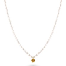 Ecru Atelier Lavien Gold 925 Ayar Gümüş Üzeri Altın Kaplama Kadın Inci Kolye