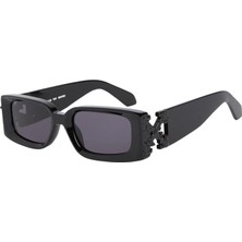 Off-White OERI098 1007 Siyah Asetat Unisex Güneş Gözlüğü