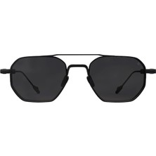 Philippe V N26 Black Mat Füme Titanyum Unisex Güneş Gözlüğü