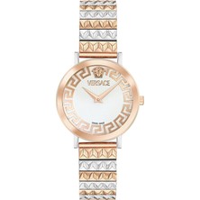 Versace VRSCVE9A00324 Rose Gold Metalik Gri Çelik Kadın Kol Saati