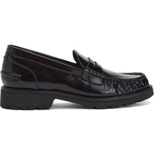 Rag & Bone Corey Siyah Kadın Deri Loafer