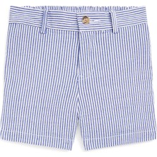 Polo Ralph Lauren Mavi Çizgili Erkek Bebek Şort