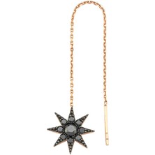 Bee Goddess Venüs Star Pırlantalı Kadın Altın Küpe