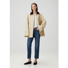 Toteme Classic Cut Mavi Crop Jean Pantolon