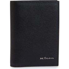 Kiton Siyah Erkek Deri Pasaportluk