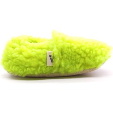 Morgedan Yeşil Unisex Bebek Peluş Patik