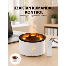 Sepetopia Alev Efektli Buhar Makinesi – Aromaterapi, Nemlendirme ve Işık Modlu Tasarım Yeni Nesil
