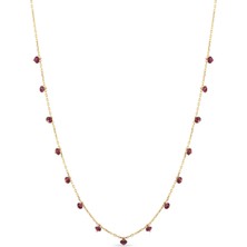 Orena Jewelry Ruby Station 14 Ayar Altın Kadın Kolye