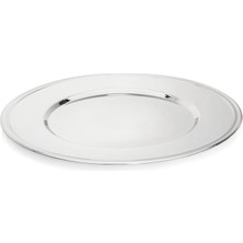 Es Collection Krom Metal Servis Tabağı 34 cm