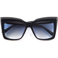 Viveur Eyewear Roma Heritage Collection Siyah Asetat Kadın Güneş Gözlüğü