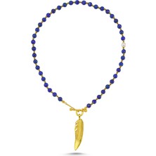 Michael's Lapis Feather River Kadın Gümüş Kolye