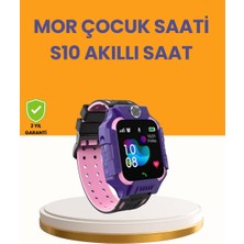 Hsc Bilişim S10 Mor Akıllı Çocuk Saati Konum Takip ve Güvenlik Özellikli