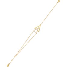 Nayra Jewelry Silhouette 14 Ayar Altın Kadın Bileklik