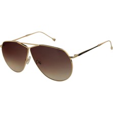 Hermossa Hm 1378 C 2 Altın Rengi Metal Unisex Güneş Gözlüğü