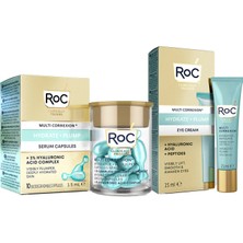 Roc Nemlendirici Göz Kremi ve 10'lu Kapsül Serum Cilt Bakım Seti