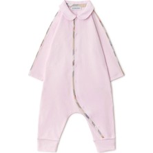 Burberry Hamilton Stretch Cotton Three Piece Pembe Pamuklu Kız Bebek Hediye Seti