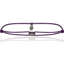Melie Jewelry Hammered 925 Ayar Gümüş Ipli Erkek Bileklik