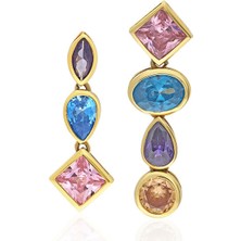 Nayra Jewelry Cosmopolis 18 Ayar Altın Kaplama Kadın Küpe