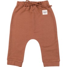 Totzee Camel Kahverengi Bağcıklı Basic Unisex Bebek Pantolon