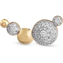 Rita Fine Jewelry Orbit Earring Pırlantalı 14 Ayar Altın Kadın Küpe