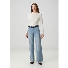7 For All Mankind Panel Lotta Seabreeze Mavi Jean Pantolon