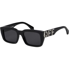 Off-White OERI125 1007 Siyah Asetat Unisex Güneş Gözlüğü