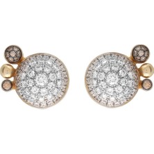 Rita Fine Jewelry Bubble Glow Pırlantalı Kadın Altın Küpe