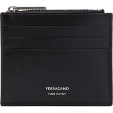 Ferragamo Florence Siyah Erkek Deri Kartlık
