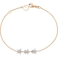 Bee Goddess Star Light Kadın Altın Bileklik