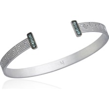 Melie Jewelry Marcus 925 Ayar Gümüş Blue Topaz Bileklik
