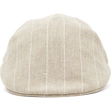 Borsalino Bej Erkek Keten Şapka