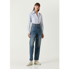 Golden Goose Mavi Wide Leg Jean Pantolon