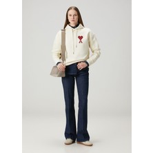 Ami Paris Lacivert Bootcut Jean Pantolon