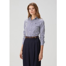 Polo Ralph Lauren Mavi Beyaz Çizgili Gömlek