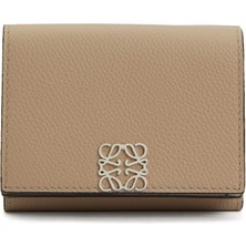 Loewe Anagram Bej Logo Detaylı Kadın Deri Cüzdan