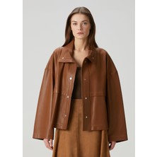 Park Karamel Deri Ceket