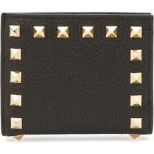 Valentino Garavani Rockstud Siyah Kadın Deri Cüzdan
