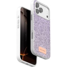 Nacario Mey Ithalat®   iPhone 17 Pro Max Bright Simli Kapak - Lila