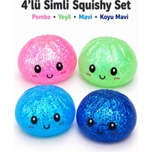 Ziventa 4 Adet Küçük Boy Glitter Simli Dumpling Slow Rising Stres Oyuncağı Squishy Yumuşacık Kawaii Sıkılabilir Oyuncak Blind Box Kapalı Kutu Çin Mantısı Mystery Sukuşi