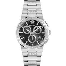 Versace VRSCVEKMA0325 Metalik Gri Çelik Unisex Kol Saati