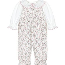 Botanic Liberty Pembe Çiçekli Kız Bebek Tulum