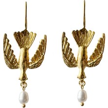 Maison Mara Roman Dove Detaylı Kadın Küpe