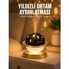 Hobilinka Hava Nemlendirici LED Işıklı Gece Lambası Yıldız Görünümlü Renk Değiştiren